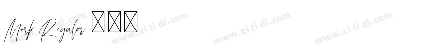 Mark Regular字体转换